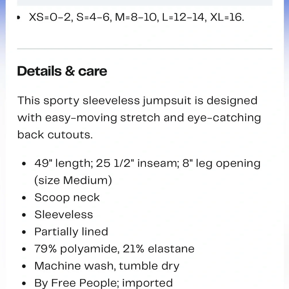 FP Movement Never Better Strappy Back Jumpsuit - Picture 5 of 5